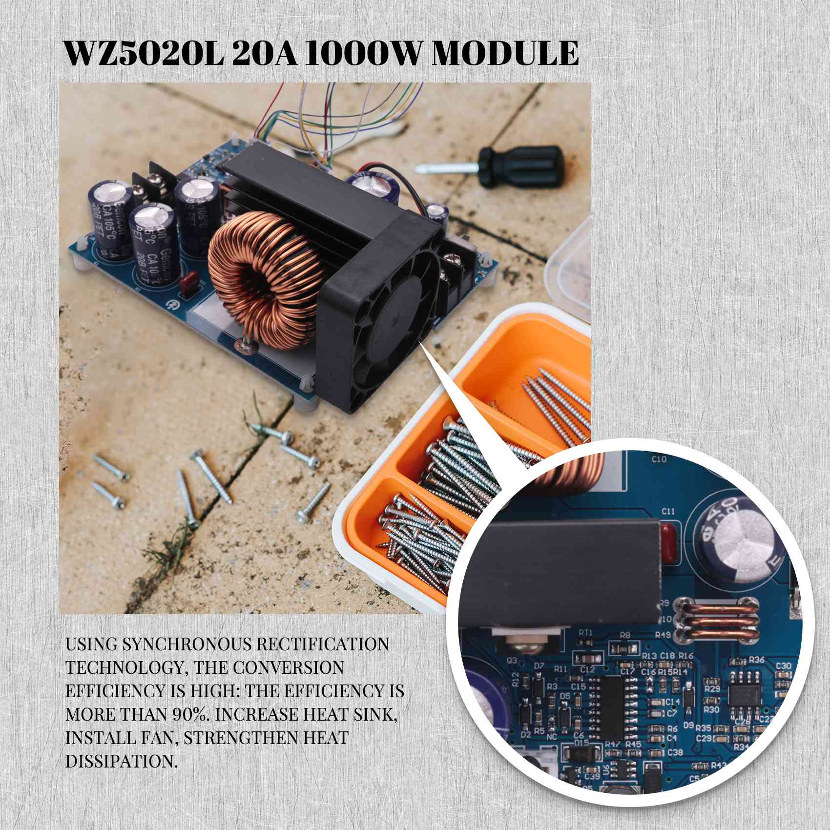 AC18(Guaranteed) WZ5020L 20A 1 - đánh giá và giá Step Down Dc Power Supply Module 1000W